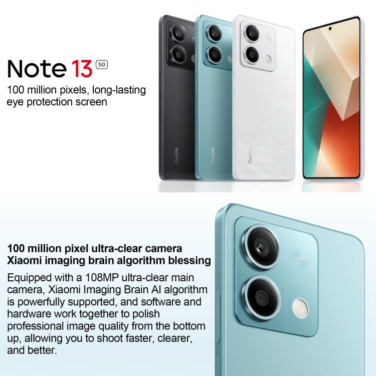Xiaomi Redmi Note 13 5G, 6.67 inch MIUI 14 Mediatek Dimensity 6080 Octa Core up to 2.4GHz, Network: 5G Xiaomi Redmi Note 13 5G, 6.67 inch MIUI 14 Mediatek Dimensity 6080 Octa Core up to 2.4GHz, Network: 5G